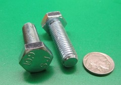 Tap Bolt Metric, FT, GR 10.9 Zinc M12 x 1.75 x 40 mm Length, 25 Pcs