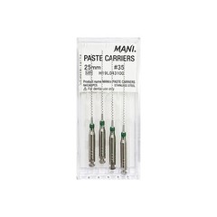 Mani PC35 Paste Carriers Stainless Steel Size #35 25mm .02 Taper 4/Pk