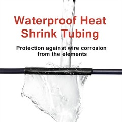 5 ft Waterproof Insulation Seal Heat Shrink Tubing 3:1, Diameter 1/2″ (12.7mm)