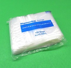 4″x10″ Reloc Zippit Bags 100 Clear 2mil Reclosable Zip Seal Lock Baggies 4×10