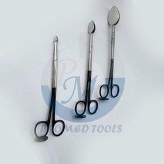 Trepsat Facial Flap dissector scissors set of 3pcs,10mm,15mm,20mm Premium