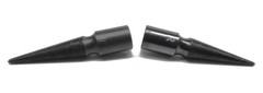 Baldor Lathe Motor Spindle Set Right & Left 3/8″ Arbor Friction Grip 3-1/2″ L