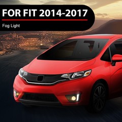 For 2014-2017 Honda Fit Jazz Halogen Front Bumper Driving Fog Lights W/Wiring US