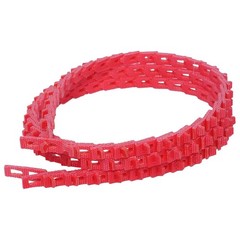 High-Performance 5FT Power Twist V Belt 3/8” Wide, Red & Durable Composition