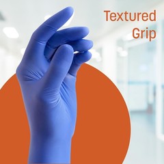 Caring Nitrile Exam Gloves Medium (Pack of 100), 100)