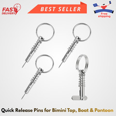 4-Pack 316 Stainless Steel Quick Release Pins for Marine Applications