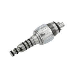 US BEING Dental High Speed Handpiece 4Hole Fiber Optic LED Coupler fit KAVO 6Pin