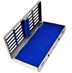 Sterilization Cassette Box 7.25″X3.5″ With Silicone Pad For Surgical Instruments