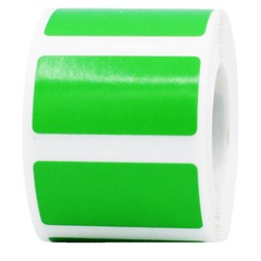 Rectangle Color Stickers | 0.75 x 1.5″ Inch | 500 Pack | Pick One Color