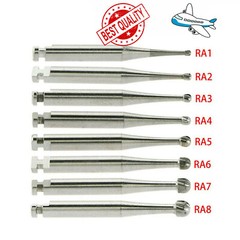 5-200pcs Dental Round Tungsten Carbide Bur Latch RA#1-8 for Slow Speed Handpiece