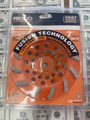 Ridgid 7″ Diamond Cup Wheel 12 Segments Concrete Grinding Wheel 2x One Open