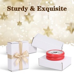 7X5X2 Shipping Boxes Set of 30, 7X5X2 White Corrugated Cardboard Box for Pack…