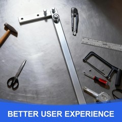 Mini Manual Rebar Bender Tool for Steel, Aluminum & Copper – Desktop Wire Pipe B