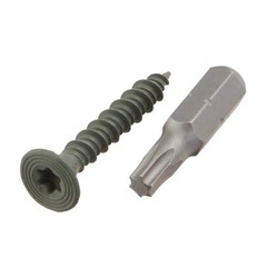 Everbilt #9 x 1-1/4 in. Ribbed Flat Head T25 Cement Board Screw 750-Pack