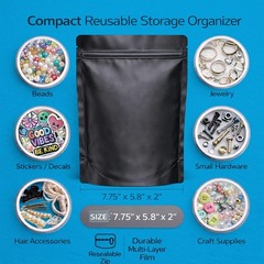 50 Pack 28g Mylar Bags (6” x 8”) Assorted Random Designs oz Packaging Pouches