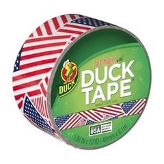 Printed Duck Tape Brand Duct Tape, 1.88 in. x 10 yd., US Flag