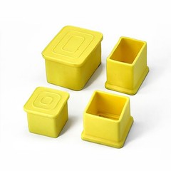 Yellow PVC Soft Rubber End Caps Chair Table Feet Ferrules Pipe Tubing Cover