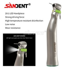 20:1 Dental LED Implant Contra Angle Handpiece for W H Surgical Motor