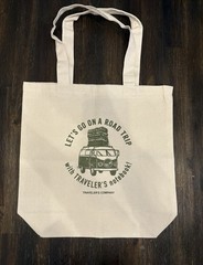 Traveler’s Company • Let’s Go on a Road Trip Canvas Tote Bag • New