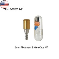 US Dental Attachment Locator Abutment for Nobel Biocare NP/RP 1-5mm Caps Kit