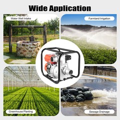 3″ Semi Trash Gas Water Pump Garden Water Transfer Irrigation Pump 60m³/h 7.5HP