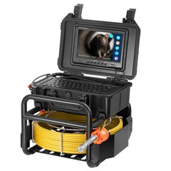 VEVOR 9″ Sewer Camera 70m/230 ft Self-Leveling Drain Camera w/ 512Hz Transmitter