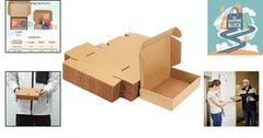 50 Pack Brown Corrugated Shipping Boxes 9x6x2 Inches