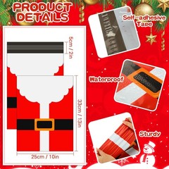 200 Pcs Large Christmas Poly Mailers 10 x 13 Inch Waterproof Christmas Mailer…