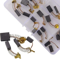 Universal Carbon Brushes 20 Pcs Set – 10 Different Sizes for Motor Repair Tools