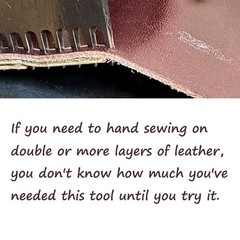 Leather Stitching Punch Aid Pulling Plate And Scissor Kit Diamond Lacing Chisel