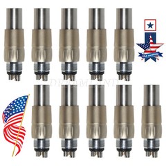 1-10 PCS NSK Style Dental LED Fiber Optic 6 Hole Quick Coupler Coupling