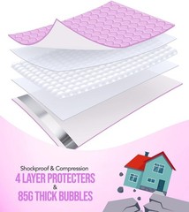 Durable Lavender Bubble Mailers 6×10 Inches – 100 Padded Self-Sealing Envelopes