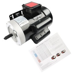 2HP 115/230V General Purpose Motor 3450RPM Electric Motor 56C Single Phase New