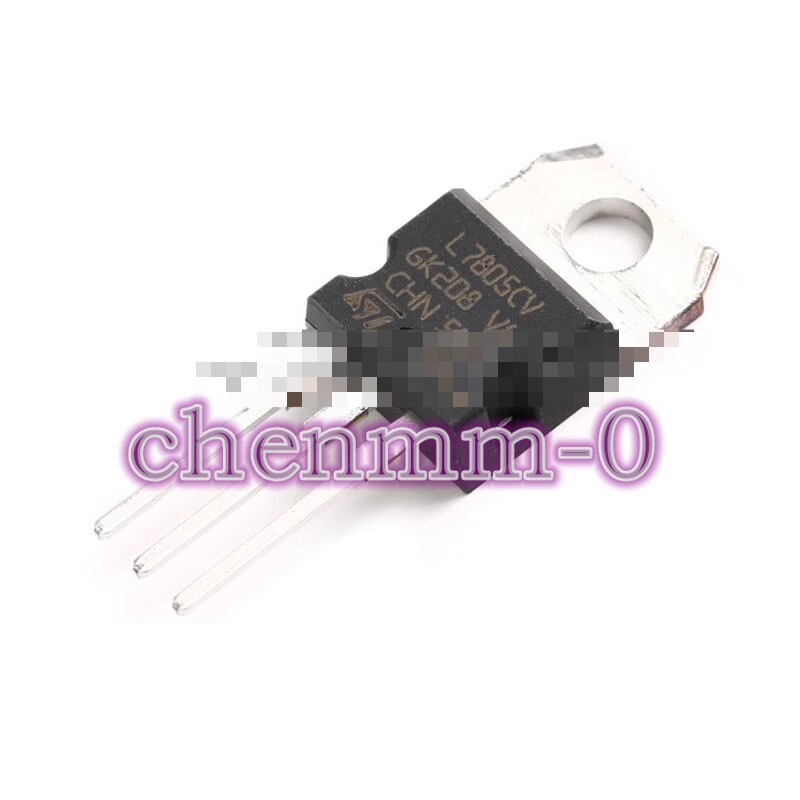 10PCS In-line L7805CV-DG TO-220 linear regulator chip 5V 1.5A #YT