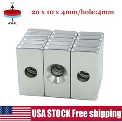 5/10/50pcs N35 Super Strong Block Square Rare Earth Neodymium Magnets 20x10x4mm