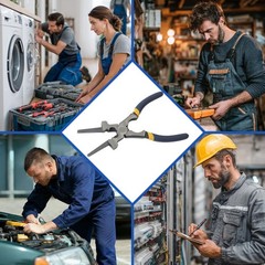 Professional 8″ Weliding Pliers, Sharp MIG Pliers for Rust Resistant, 2PCS