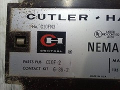 Cutler Hammer C10FN3 Starter 135A 3 Pole NEMA Size 4 (VT20)