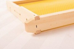 Assembled 20 Bee Foundation Deep Bee Hive Wax Foundation Bee Hive Frames w/ Wire