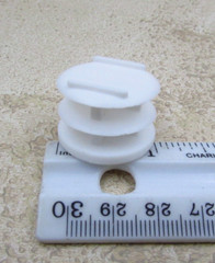 QTY 12 White Plastic 1″ Inch OD 14-20 Gauge Round Tube End Cap Insert Plug Glide