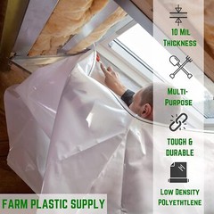 Poly Cover – 10 Mil Clear Plastic Sheeting