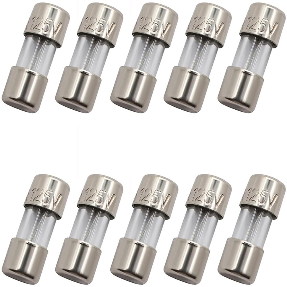 SIXQJZML 10 Pack F2.5AL Fast-Blow Mini Fuse 2.5A 2.5amp 125V Glass Fuses