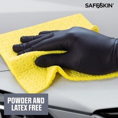 Disposable Nitrile Gloves Ultralight 2.0 Mil Black Large 100 Count Powder Free