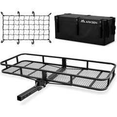 500lbs Heavy Duty Hitch Cargo Carrier W/ Waterproof Storage Bag & Cargo Net New