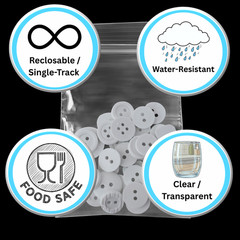 2000 Pack 2 Mil 2″x3″ Plastic Clear Small Reclosable Poly Bags Zipper Baggies