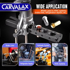 45° Eccentric Flaring Tool Kit for Copper, Brass, and Aluminum Tubing, Single Fl