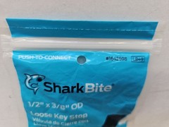 SharkBite • 1/2″x3/8″ OD Loose Key Stop Push-to-Connect (1642698•LB49) Lot Of 5