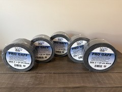 Pro Tapes Pro Gaff Gaffer Tape (3″ x 55 yds) Black SRA Technology (5 Rolls)