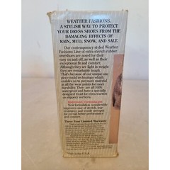 TINGLEY WEATHER FASHIONS STRETCH RUBBER OVERSHOES Medium 8.5 – 10 OPEN BOX NOS