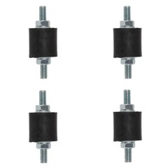 4pcs M8 Rubber Shock Absorber Anti Vibration Isolator Mounts Bobbins 30mm×30mm