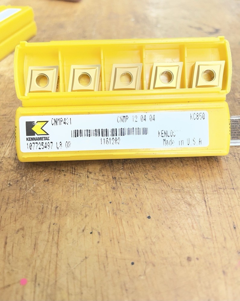 Kennametal CNMP431 KC850 Indexable Carbide Turning Insert, (5-pack)